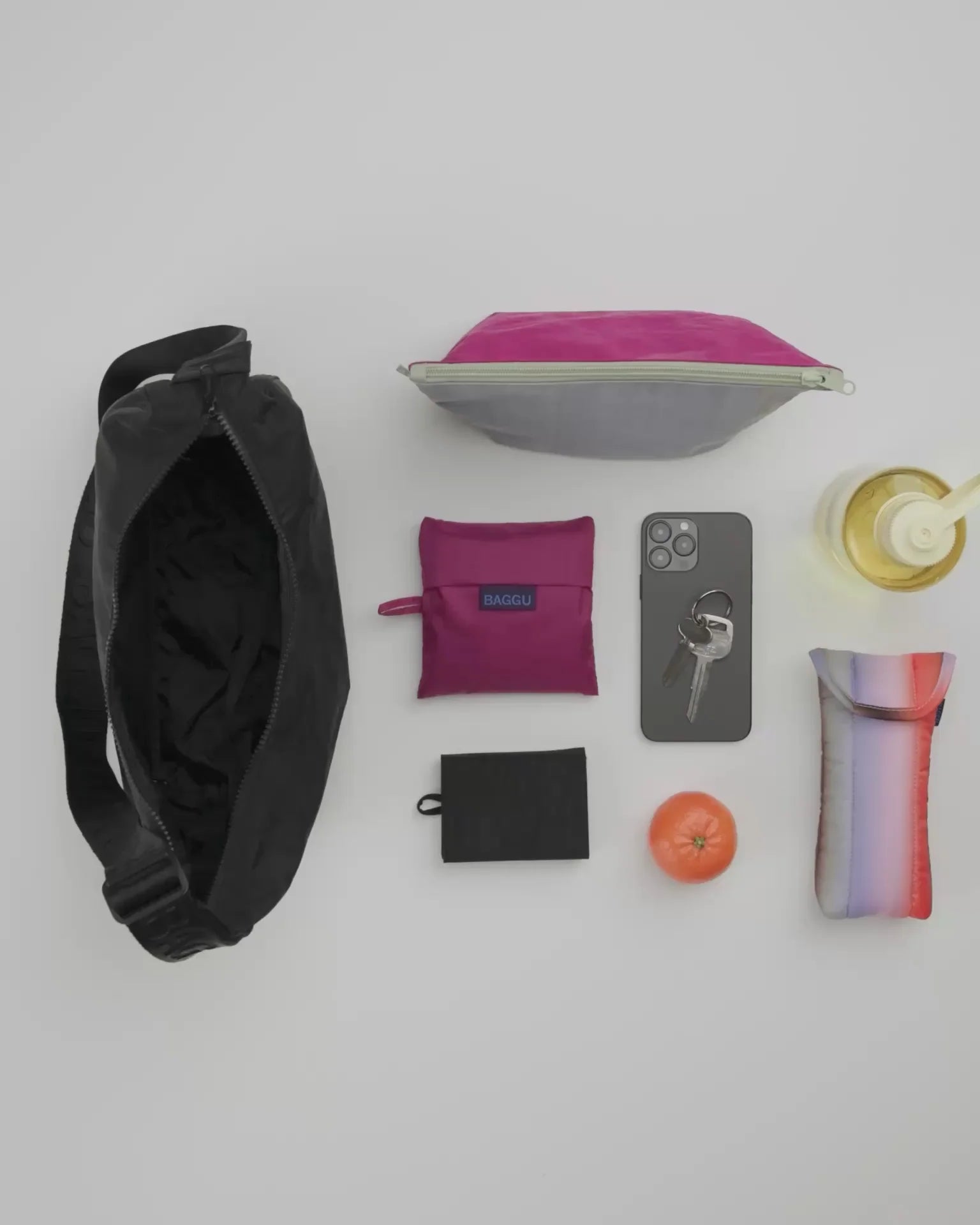 Chic & Practical Medium Nylon Crescent Bag - Your Everyday Essential